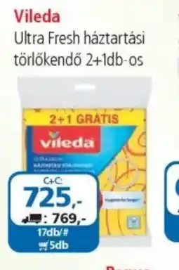 ÁRKLUB Vileda Ultra Fresh háztartási törlőkendő ajánlat