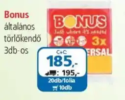 ÁRKLUB Bonus általános törlőkendő ajánlat