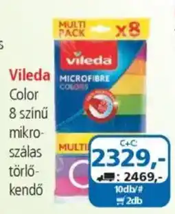 ÁRKLUB Vileda color 8 színű mikro- szálas törlő- kendő ajánlat
