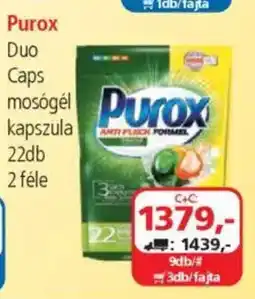 ÁRKLUB Purox Duo Caps mosógél kapszula ajánlat