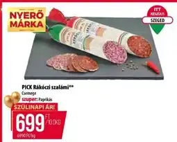 Coop PICK Rákóczi szalámi ajánlat