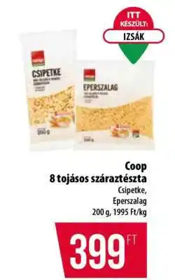 Coop Coop 8 tojásos száraztészta ajánlat