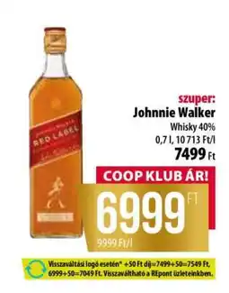 Coop JOHNNIE WALKER Red Label ajánlat