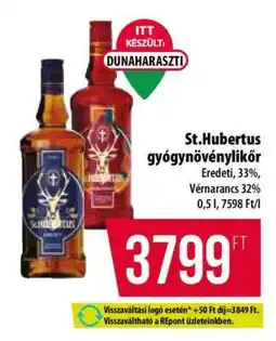 Coop St. Hubertus gyógynövénylikőr ajánlat