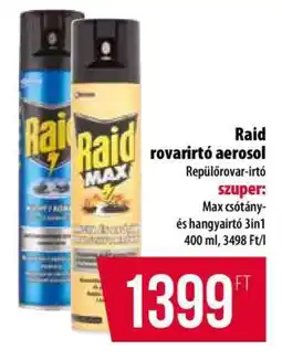 Coop Raid rovarirtó aerosol ajánlat