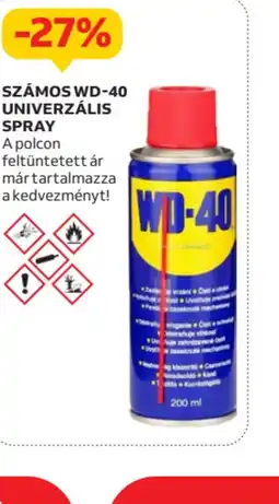 Auchan Számos WD-40 univerzális spray ajánlat