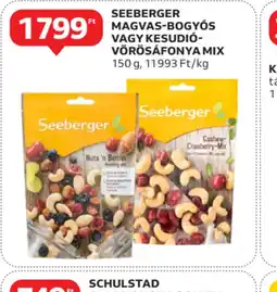 Auchan Seeberger Magvas-bogys vagy kesudi-vörösáfonya mix ajánlat