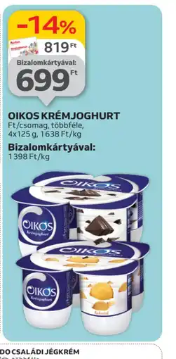 Auchan Oikos Krémjoghurt ajánlat