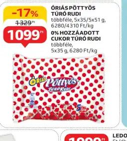 Auchan riás Pöttyös Túr Rudi ajánlat