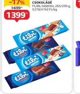 Auchan Tibi táblás csokoládé ajánlat