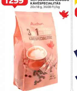 Auchan Auchan Kedvenc 3in1 azonnal oldd kávéspecialitás ajánlat