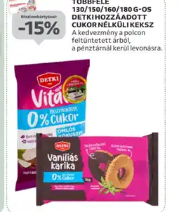 Auchan Detki Hozzáadott Cukor Nélküli Keksz ajánlat