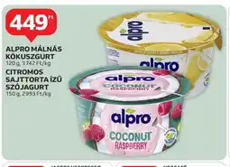 Auchan Alpro málnás kkuszgurt ajánlat