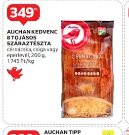 Auchan Auchan Kedvenc 8 tojásos száraztészta ajánlat