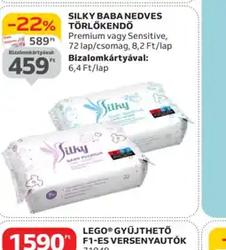 Auchan Silky Baba Nedves Törlőkendő ajánlat