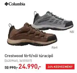 Intersport Columbia Crestwood férfi / női túracipő ajánlat