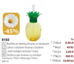 BetterStyle „Szemüveges ananász" üveg ajánlat
