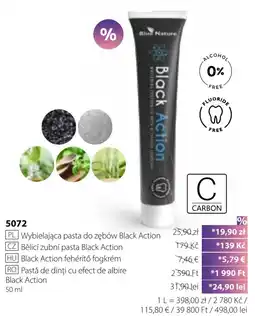 BetterStyle Black Action fehérítő fogkrém ajánlat
