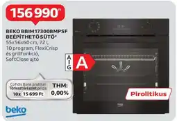 Auchan BEKO BBIM17300BMPSF BEÉPÍTHETŐ SÜTŐ ajánlat