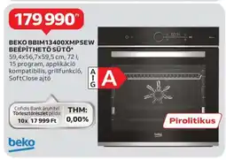 Auchan BEKO BBIM13400XMPSEW BEÉPÍTHETŐ SÜTŐ ajánlat