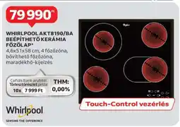 Auchan WHIRLPOOL AKT8190/BA Beépíthető Kerámia Főzőlap ajánlat