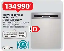Auchan QILIVE 600070362 Beépíthető Mosogatógép ajánlat
