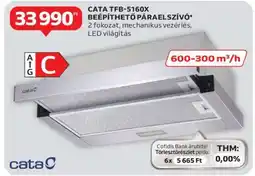 Auchan CATA TFB-5160X Beépíthető Páraelszívó ajánlat