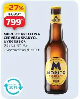 Auchan MORITZ BARCELONA CERVEZA SPANYOL ÜVEGES SÖR ajánlat