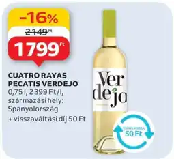 Auchan CUATRO RAYAS PECATIS VERDEJO ajánlat