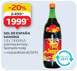 Auchan SOL DE ESPAÑA SANGRIA ajánlat