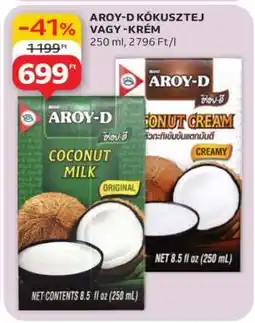 Auchan AROY-D KÓKUSZTEJ VAGY -KRÉM ajánlat