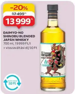 Auchan DAIMYO-NO SHINOBU BLENDED JAPÁN WHISKY ajánlat