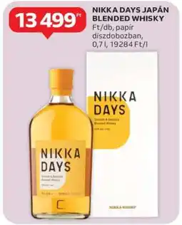 Auchan NIKKA DAYS JAPÁN BLENDED WHISKY ajánlat