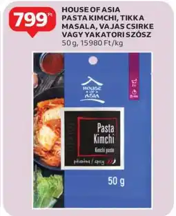 Auchan HOUSE OF ASIA Pasta Kimchi, Tikka Masala, Vajas Csirke vagy Yakatori Szósz ajánlat