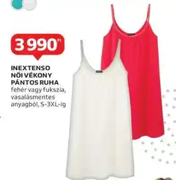 Auchan INEXTENSO Női Vékony Pántos Ruha ajánlat