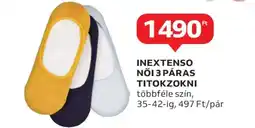 Auchan INEXTENSO Női 3 Páras Titokzokni ajánlat