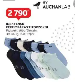 Auchan INEXTENSO FÉRFI 7 PÁRAS TITOKZOKNI ajánlat