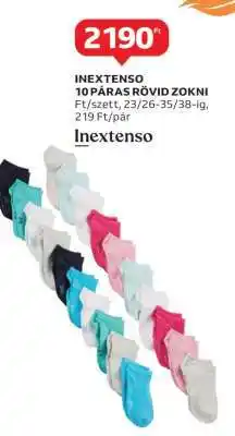 Auchan Inextenso 10 Páras Rövid Zokni ajánlat
