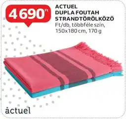 Auchan ACTUEL DUPLA FOUTAH STRANDTÖRÖLKÖZŐ ajánlat