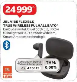 Auchan JBL VIBE FLEXBLK TRUE WIRELESS FÜLHALLGATÓ ajánlat