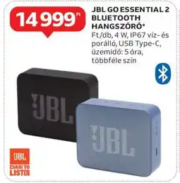 Auchan JBL GO Essential 2 Bluetooth Hangszóró ajánlat