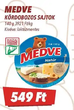 CBA Medve kördobozos sajtok ajánlat