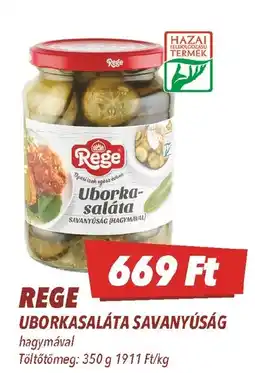 CBA Rege uborkasaláta savanyúság ajánlat