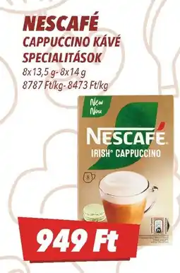 CBA Nescafé Cappuccino kávé specialitások ajánlat