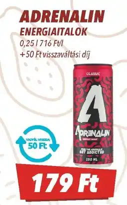 CBA Adrenalin energiaitalok ajánlat