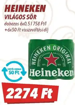 CBA Heineken világos sör ajánlat