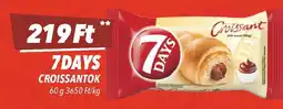 CBA 7Days croissantok ajánlat