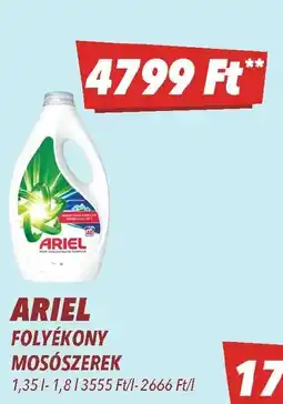 CBA Ariel folyékony mosószerek ajánlat