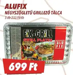 CBA Alufix négyszögletű grillező tálca ajánlat