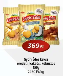 Real Győri Édes keksz eredeti, kakaós, kókuszos ajánlat
